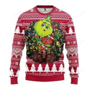 Alabama Crimson Tide Grinch Christmas Ugly Sweater