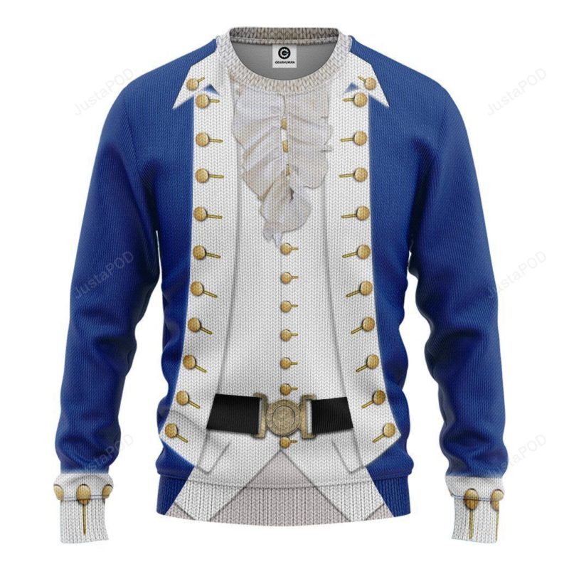 Alexander Hamilton Uniform Christmas Ugly Sweater REVER LAVIE