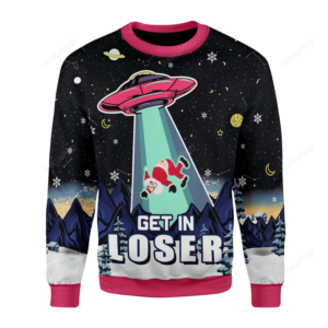 Alien Get In Loser Unisex Christmas Ugly Sweater
