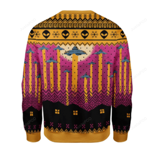 Aliens Take Me Away Christmas Ugly Sweater