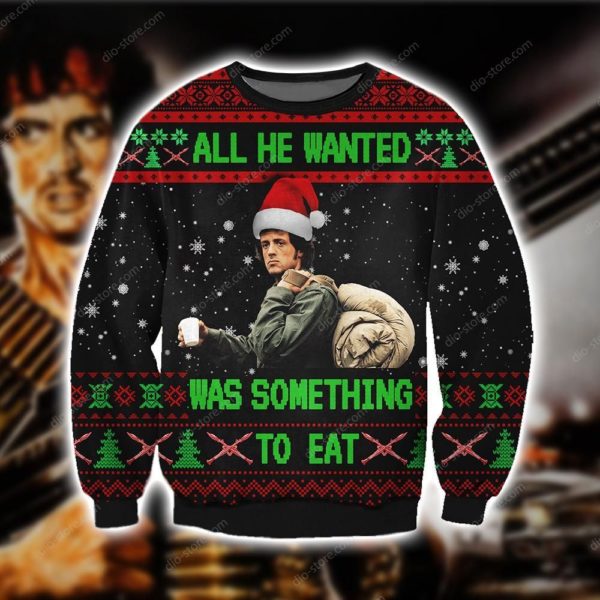 All He Wanted Was Something To Eat Christmas Ugly Sweater