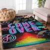 Amazing Motorcycle In The Jungle Living Room Carpet Rug Home Decor