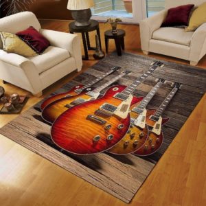 Amazing I love Guitars Living Room Carpet Rug Home Decor