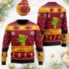 Arizona Cardinals Skull Flower Christmas Ugly Sweater