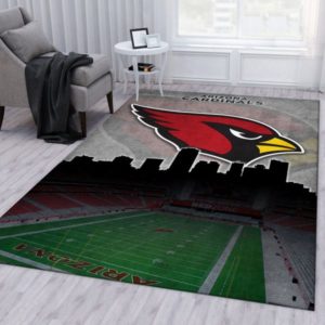 Arizona Cardinals And Stadium NFL Living Room Carpet Rug Home Decor