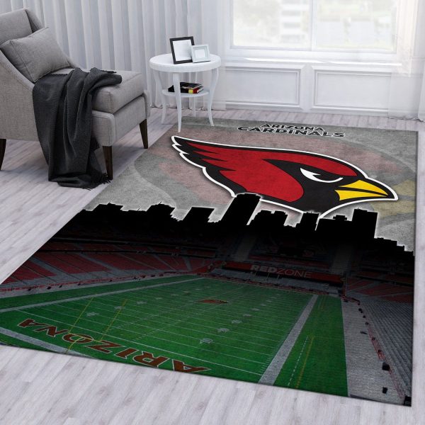 Arizona Cardinals And Stadium NFL Living Room Carpet Rug Home Decor Arizona Cardinals And Stadium NFL Living Room Carpet Rug Home Decor