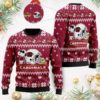 Arizona Cardinals Cute The Snoopy Show Football Helmet Christmas Ugly Sweater