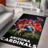 Arizona Cardinals Ferocious Football NFL Living Room Carpet Rug Home Decor