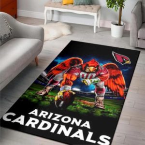 Arizona Cardinals Ferocious Football NFL Living Room Carpet Rug Home Decor