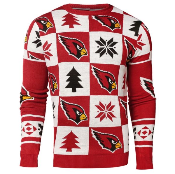 Arizona Cardinals NFL Forever Collectibles Red & White Knit Christmas Ugly Sweater