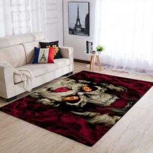 Arizona Cardinals NFL Team Logo Skull Style Nice Gift Living Room Carpet Rug Home Decor