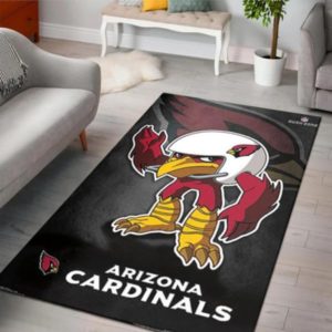 Arizona Cardinals Rusher NFL Rusho Zone Character Living Room Carpet Rug Home Decor
