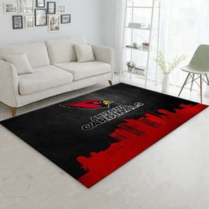 Arizona Cardinals Skyline Living Room Carpet Rug Home Decor