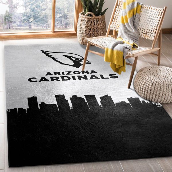 Arizona Cardinals Skyline NFL Living Room Carpet Rug Home Decor Arizona Cardinals Skyline NFL Living Room Carpet Rug Home Decor
