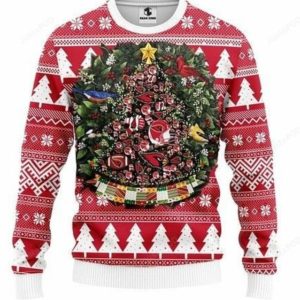 Arizona Cardinals Tree Christmas NFL Unisex Christmas Ugly Sweater