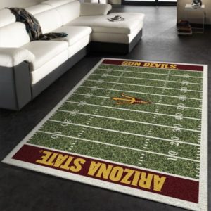 Arizona State Sun Devils Team Home Field NFL Living Room Carpet Rug Home Decor