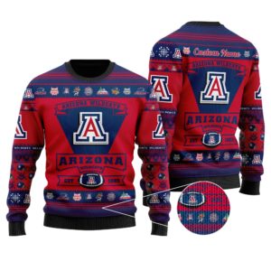 Arizona Wildcats Est 1885 NFL Christmas Ugly Sweater