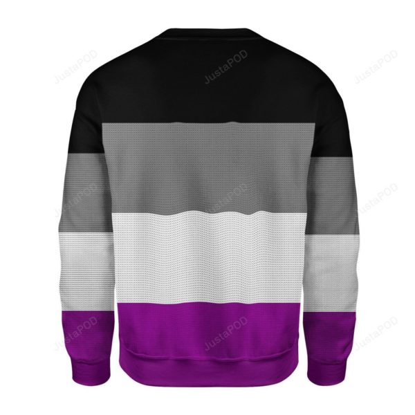 Asexual Pride Flag Christmas Ugly Sweater