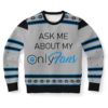 Ask Me My Onlyfans Christmas Ugly Sweater