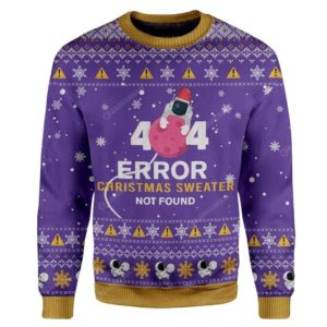 Astronaut 404 Error Christmas Ugly Sweater