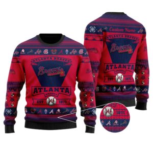 Atlanta Braves EST 1871 MLB Christmas Ugly Sweater