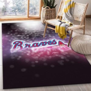 Atlanta Braves NFL Living Room Carpet Rug Home Decor