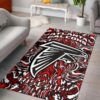 Atlanta Falcons Neon NFL Living Room Carpet Rug Home Decor