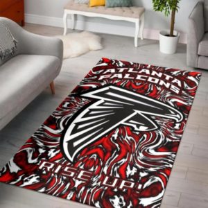 Atlanta Falcons Art Logo NFL Living Room Carpet Rug Home Decor