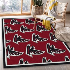 Atlanta Falcons Logo NFL Living Room Carpet Rug Home Decor