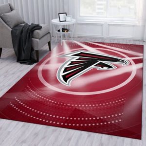 Atlanta Falcons Logo Team NFL Living Room Carpet Rug Home Decor