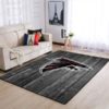 Atlanta Falcons NFL Team Logo Grey Wooden Style Nice Gift Living Room Carpet Rug Home Decor