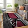Atlanta Falcons NFL Team Logo Wooden Style Nice Gift Living Room Carpet Rug Home Decor