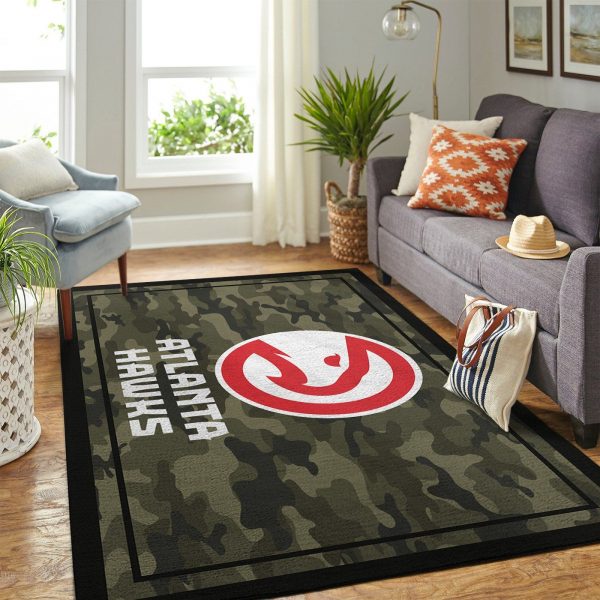 Atlanta Hawks NBA Team Logo Camo Style Nice Gift Living Room Carpet Rug Home Decor Atlanta Hawks NBA Team Logo Camo Style Nice Gift Living Room Carpet Rug Home Decor