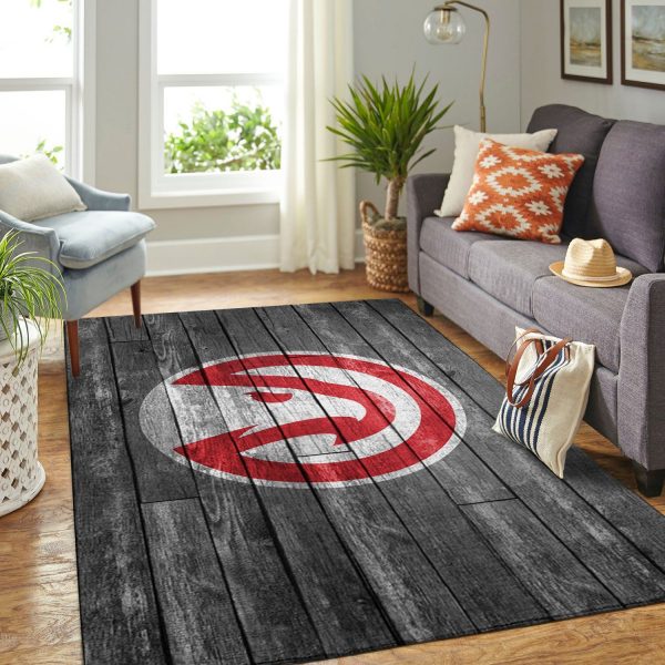 Atlanta Hawks NBA Team Logo Grey Wooden Style Nice Gift Living Room Carpet Rug Home Decor Atlanta Hawks NBA Team Logo Grey Wooden Style Nice Gift Living Room Carpet Rug Home Decor