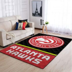 Atlanta Hawks NBA Team Logo Style Nice Gift Living Room Carpet Rug Home Decor