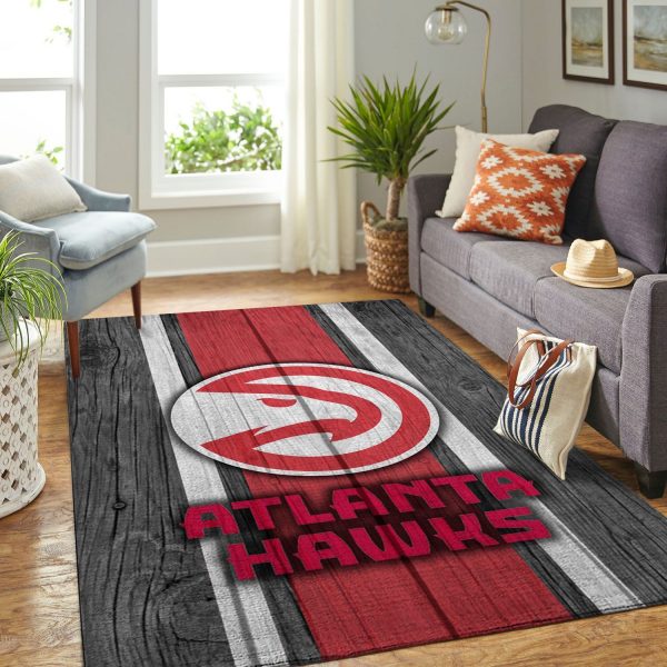 Atlanta Hawks NBA Team Logo Wooden Style Nice Gift Living Room Carpet Rug Home Decor Atlanta Hawks NBA Team Logo Wooden Style Nice Gift Living Room Carpet Rug Home Decor