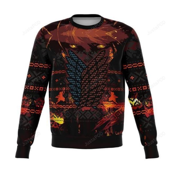 Attack On Titan Christmas Ugly Sweater