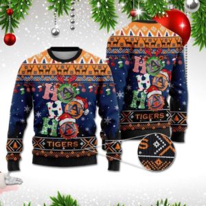 Auburn Tigers Ho Ho Ho Christmas Ugly Sweater