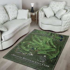 Augusta National Golf Club Green Living Room Carpet Rug Home Decor