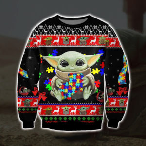 Autism Baby Yoda Christmas Ugly Sweater
