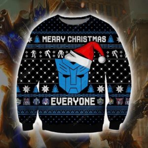 Autobot Santa Christmas Ugly Sweater