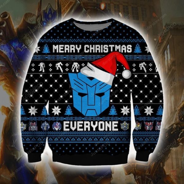 Autobot Santa Christmas Ugly Sweater