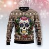 Awesome Sugar Skull Calavera Christmas Ugly Sweater