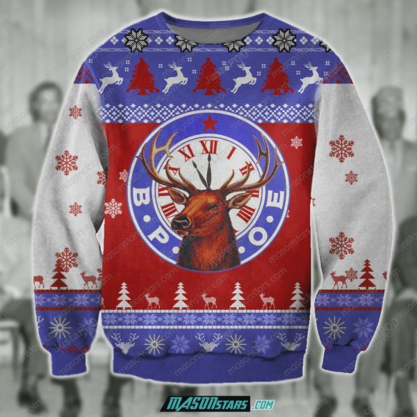 BPOE Benevolent and Protective Order of Elks Christmas Ugly Sweater