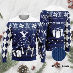 BYU Cougars Funny Christmas  Ugly Sweater