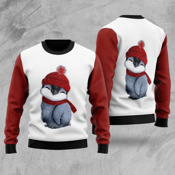 Baby Penguin Christmas Ugly Sweater