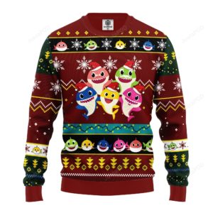 Baby Shark Santa Christmas Ugly Sweater