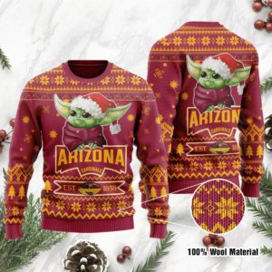 Baby Yoda Arizona Cardinals Est 1898 Christmas Ugly Sweater