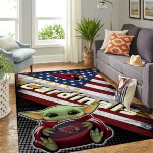 Baby Yoda Arizona Cardinals Living Room Carpet Rug Home Decor