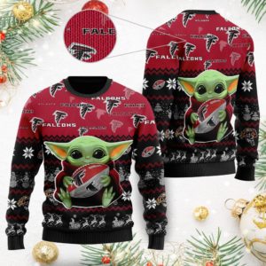 Baby Yoda Atlanta Falcons NFL Christmas Ugly Sweater